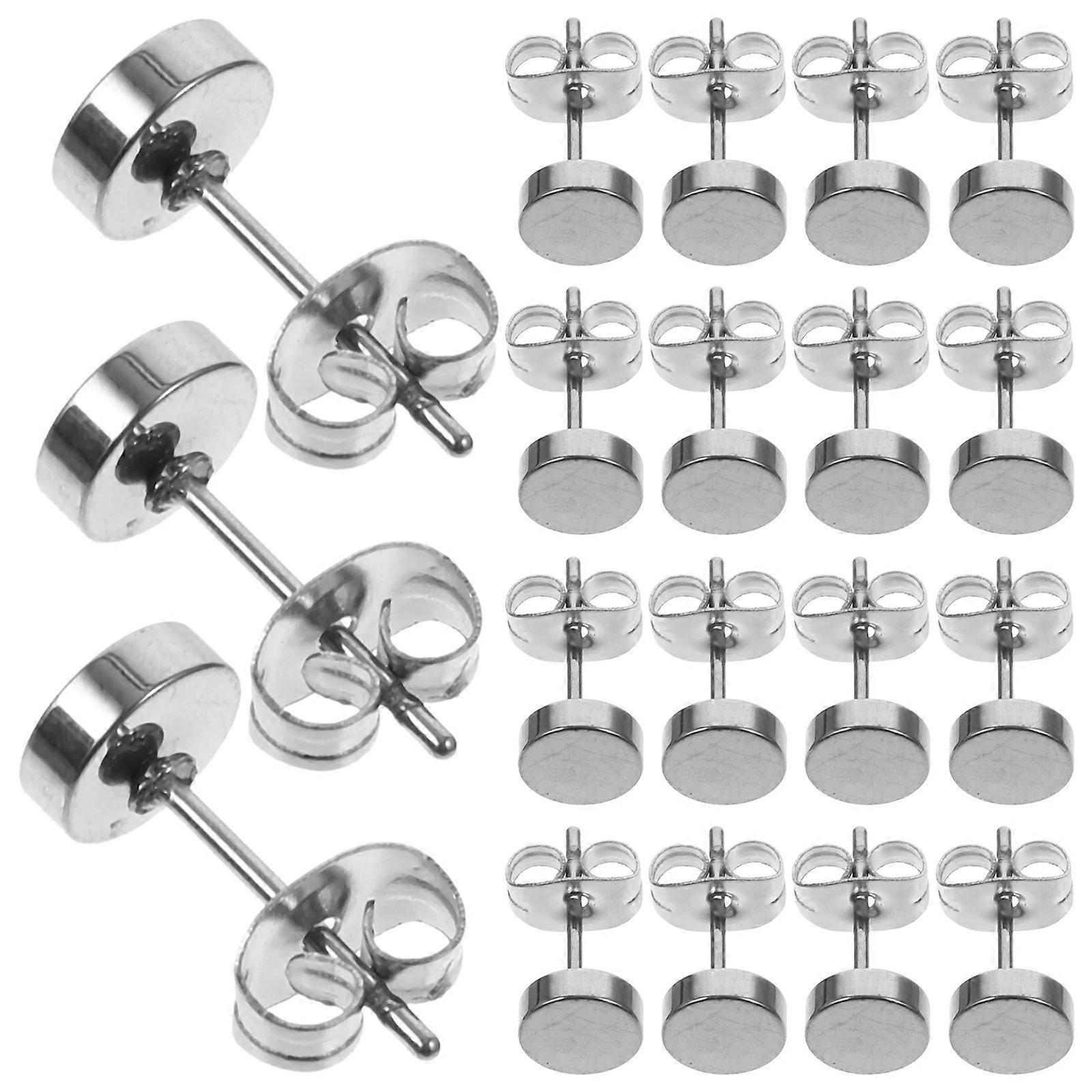 Here's a polished and professional product description based on your input:

 

**20pcs Unisex Round Earrings – Chic Design Ear Studs with Threaded