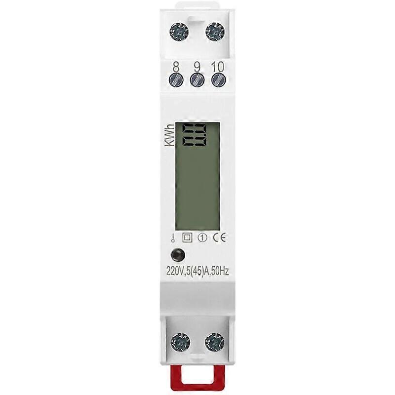 Electronic Counter with Single-Phase 45A Micro Single-Phase Rail, Track 1P, Smart Meter, House Rental, Housing Export