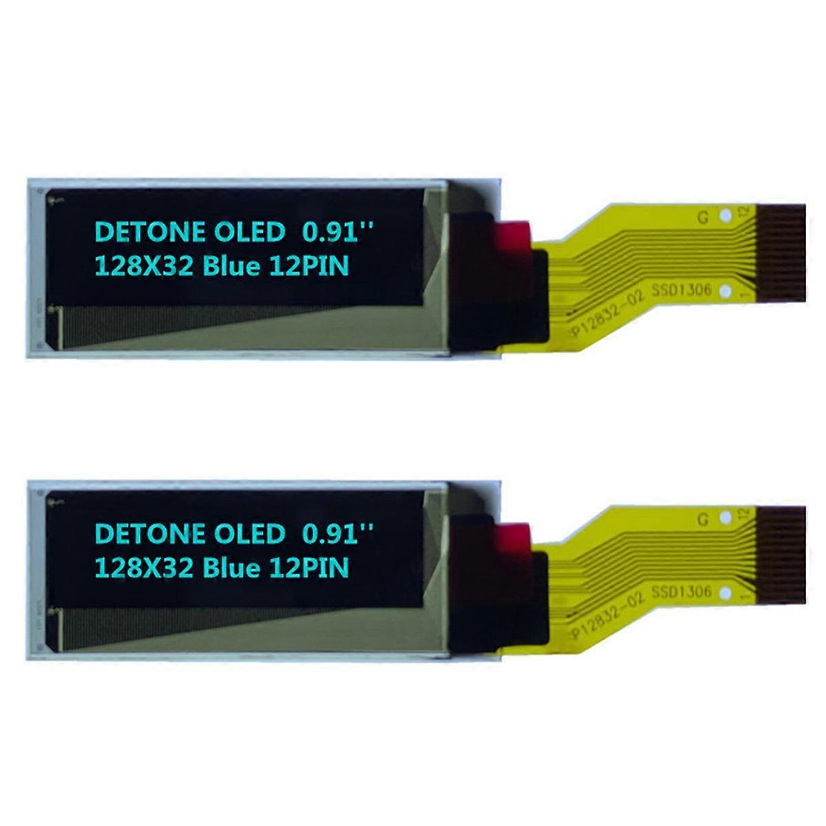 0.91 Inch OLED Screen Blue Word 12pin 128X32 Dot Matrix Scree Drive