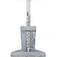 タイヤトレッド深さ測定ツール、精密タイヤ深さ計0-50mmステンレス鋼デザイン、車、バイク、トラック用、1個