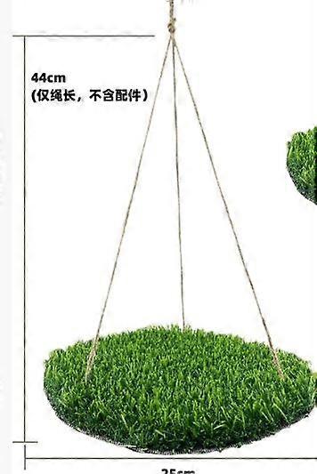 Reptile Hammock Swing: Climbing Hanging Bed Artificial Grass Parrot Hammock Platform For Lizards Birds Small Pets Indoor Outdoor Round