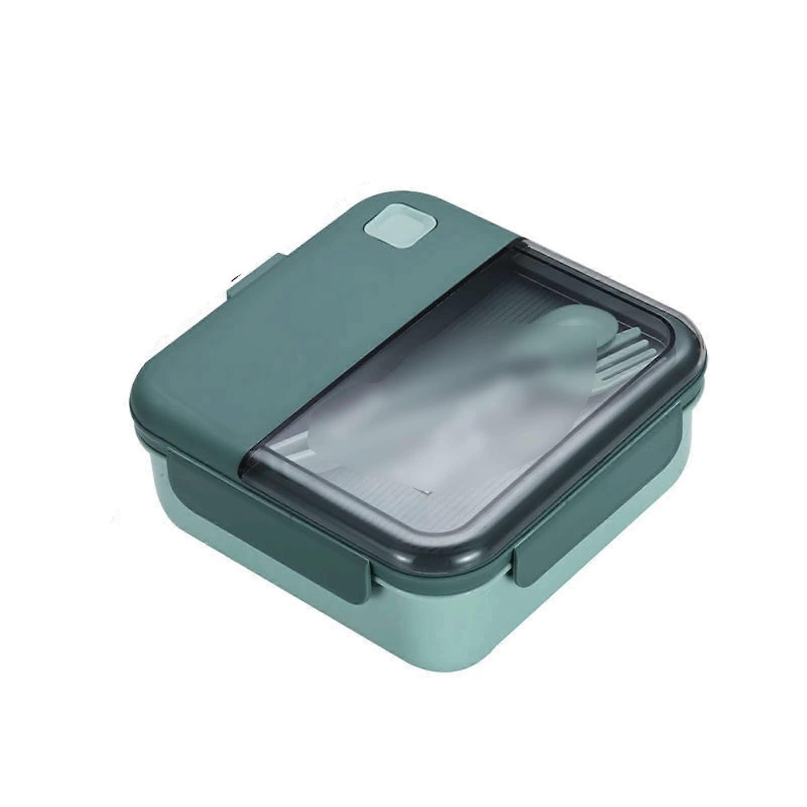 Thermal Food Container Bento Lunch Box Heated Lunch Container Green Food Storage