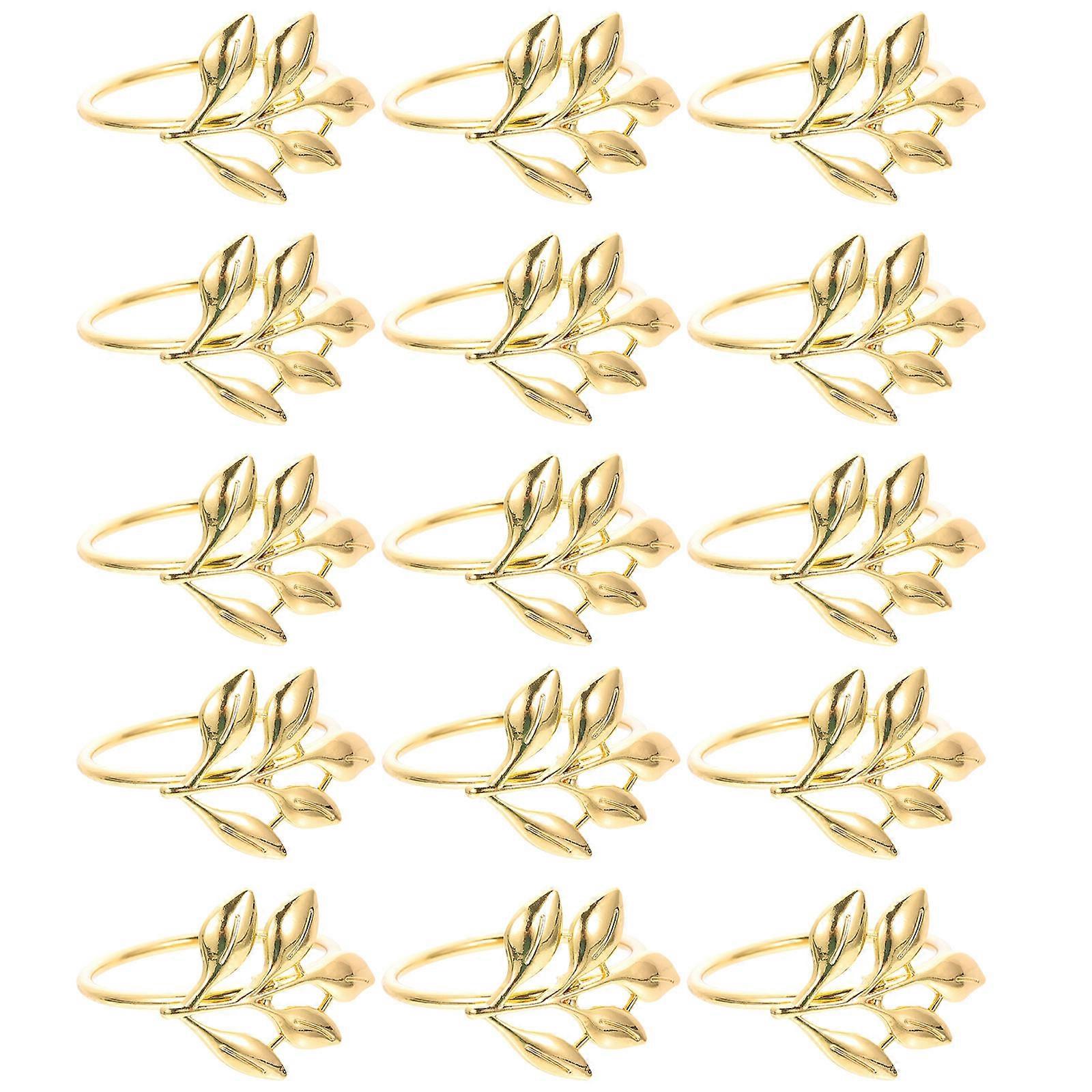 Napkin Rings with Leaf Shape for Enhanced Table Presentation