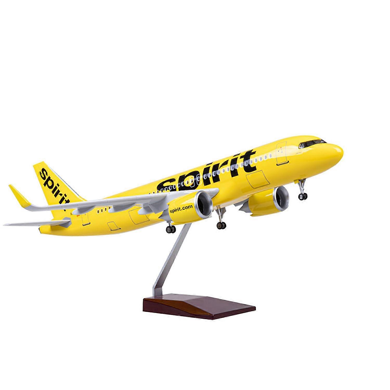 320 Jet Aircraft Model 17.5 Inch Die-Cast Plane 1:80 Scale Collectible Resin Gift Ornament with Wheels