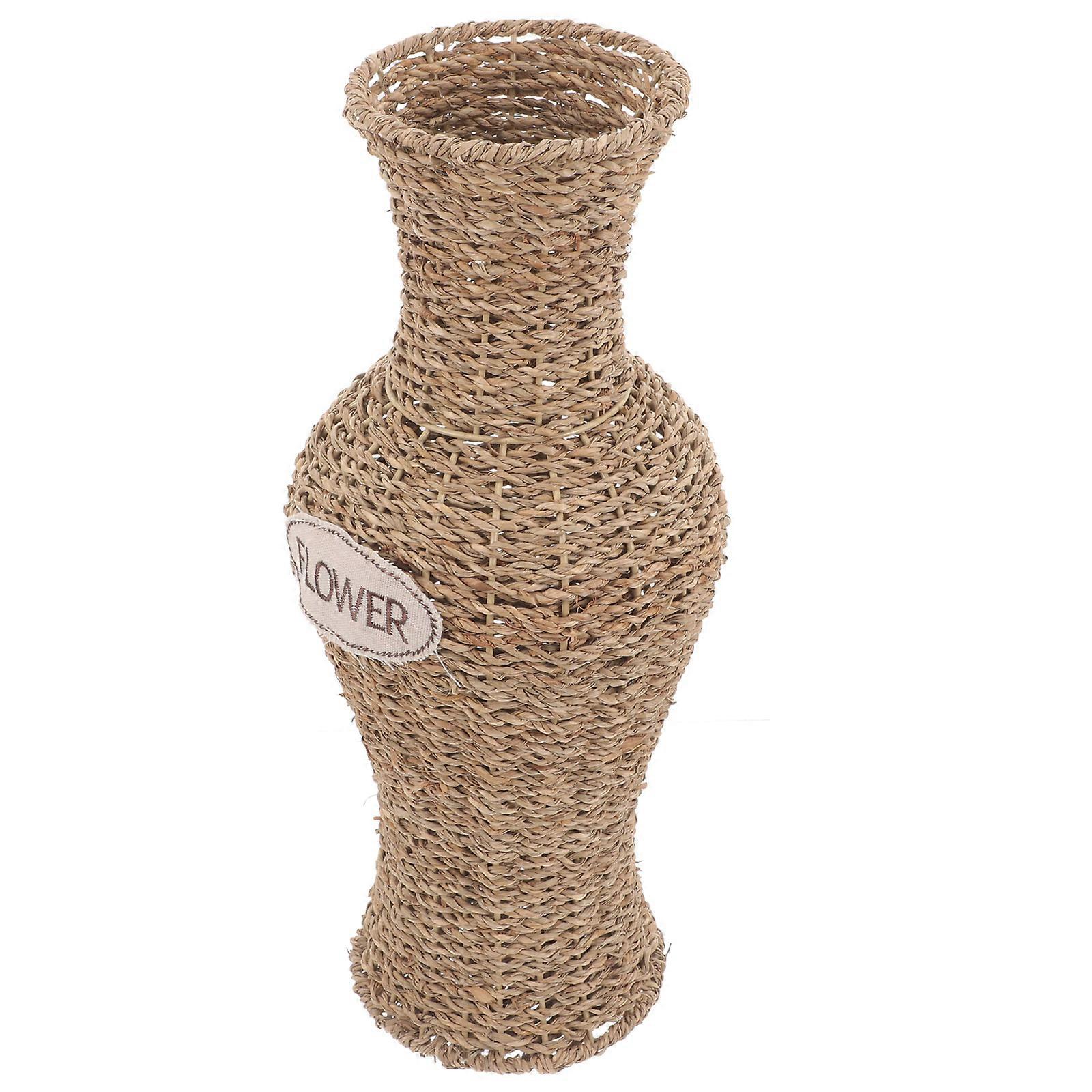 Here's a polished and creative product description for your **Rustic Woven Floor Vase with Rattan Texture**:
 
πΏ **Rustic Woven Floor Vase β