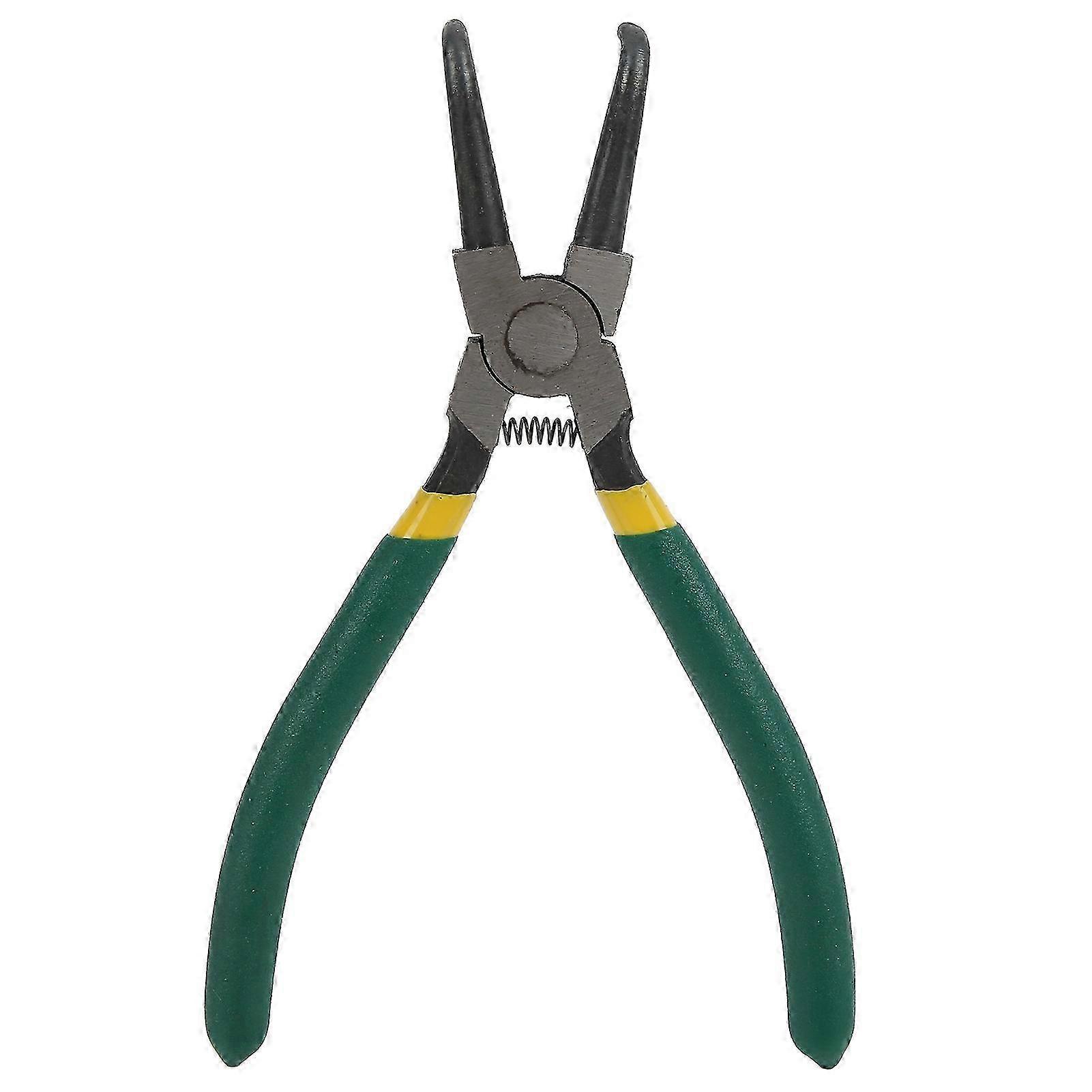 Bent Internal Circlip Pliers Tool with Steel Spring Loaded Handle