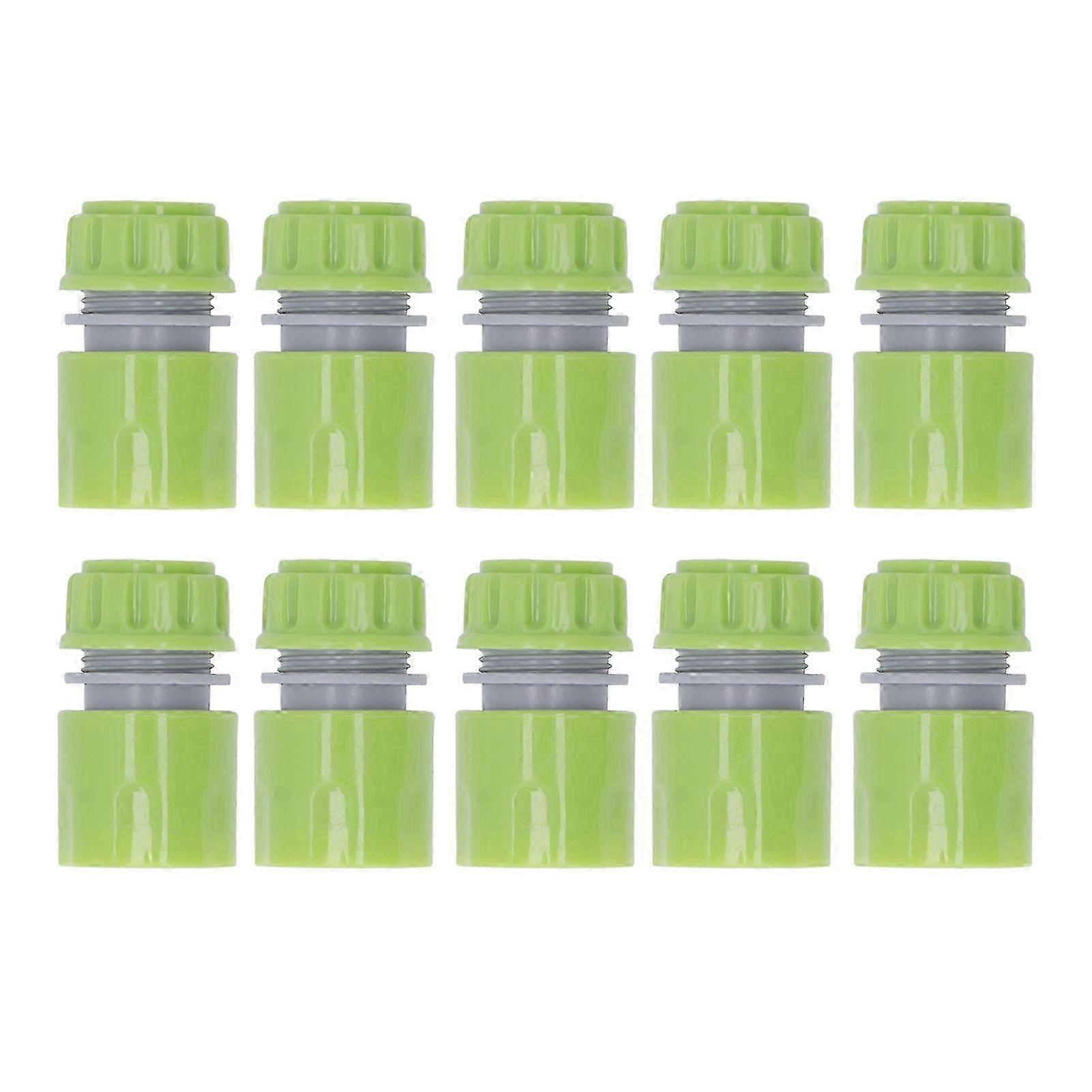 10pcs G1/2 Thread Garden Water Hose Quick Connector Nipple Kit for Irrigation and Watering System
