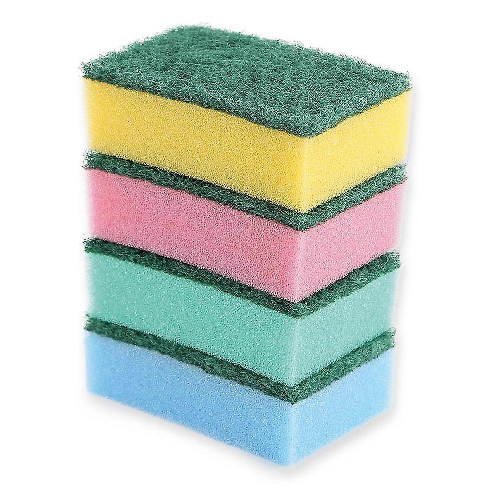 Scourers Colour Set Foam And Hard Fleece Cleaning Sponges 9 x 6 x 3 cm Multi-Coloured Pack Of 500