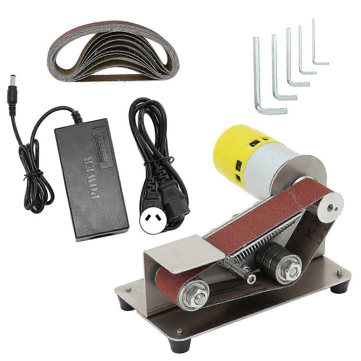 Mini Belt Sander Electric DIY Polishing Sanding Machine Sharpener Grinder AC110240VAU Plug 775100W