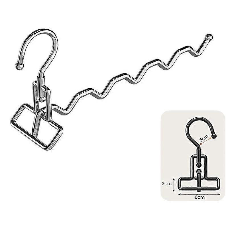 INF Upgraded Hanging Coat Hanger with 5 Clips 5-Pack