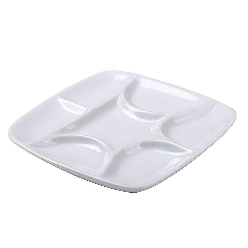 White Ceramic Palette for Watercolor, Gouache, Acrylic & Oil Painting – Durable Design for Artists & Craft Projects