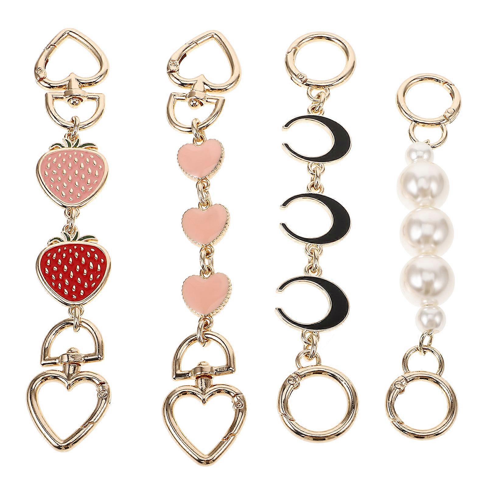 Replacement Bag Chain Purse Straps Moon Shape Bag 4Pcs
