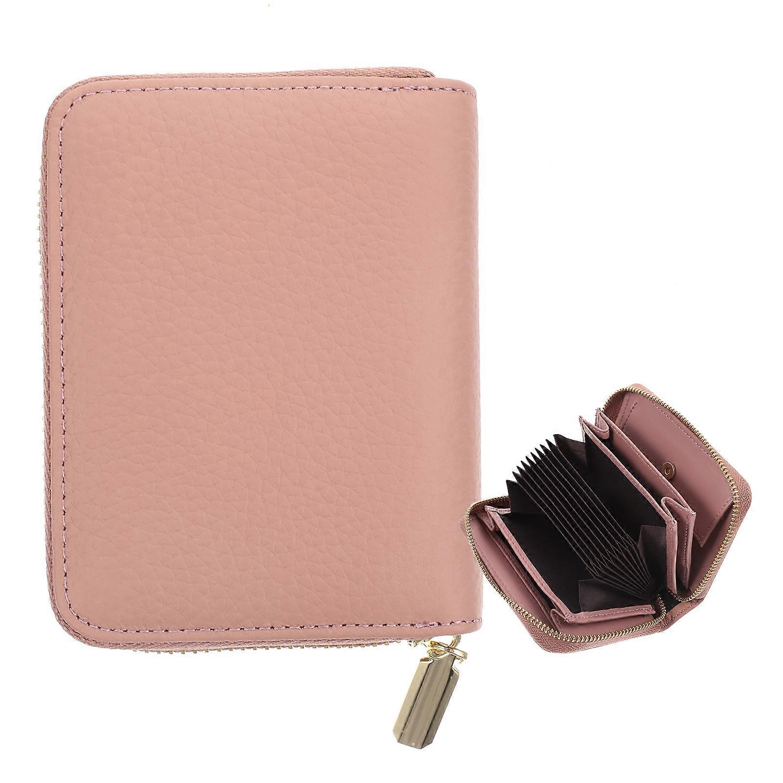 Large Capacity Cards Organizer Portable Business Card Holder Pouch Coin Storage Credit Card Sleeve Teachers Students Nurses 1Pack