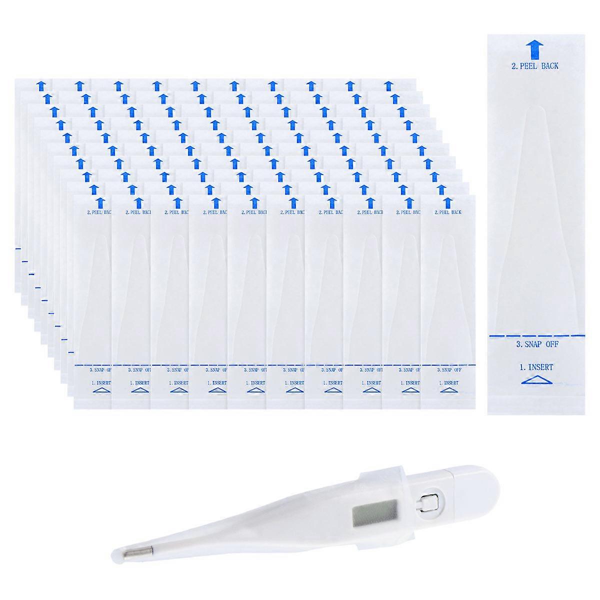 Disposable Thermometer Covers for Digital Thermometer Clinic PE 100Pcs
