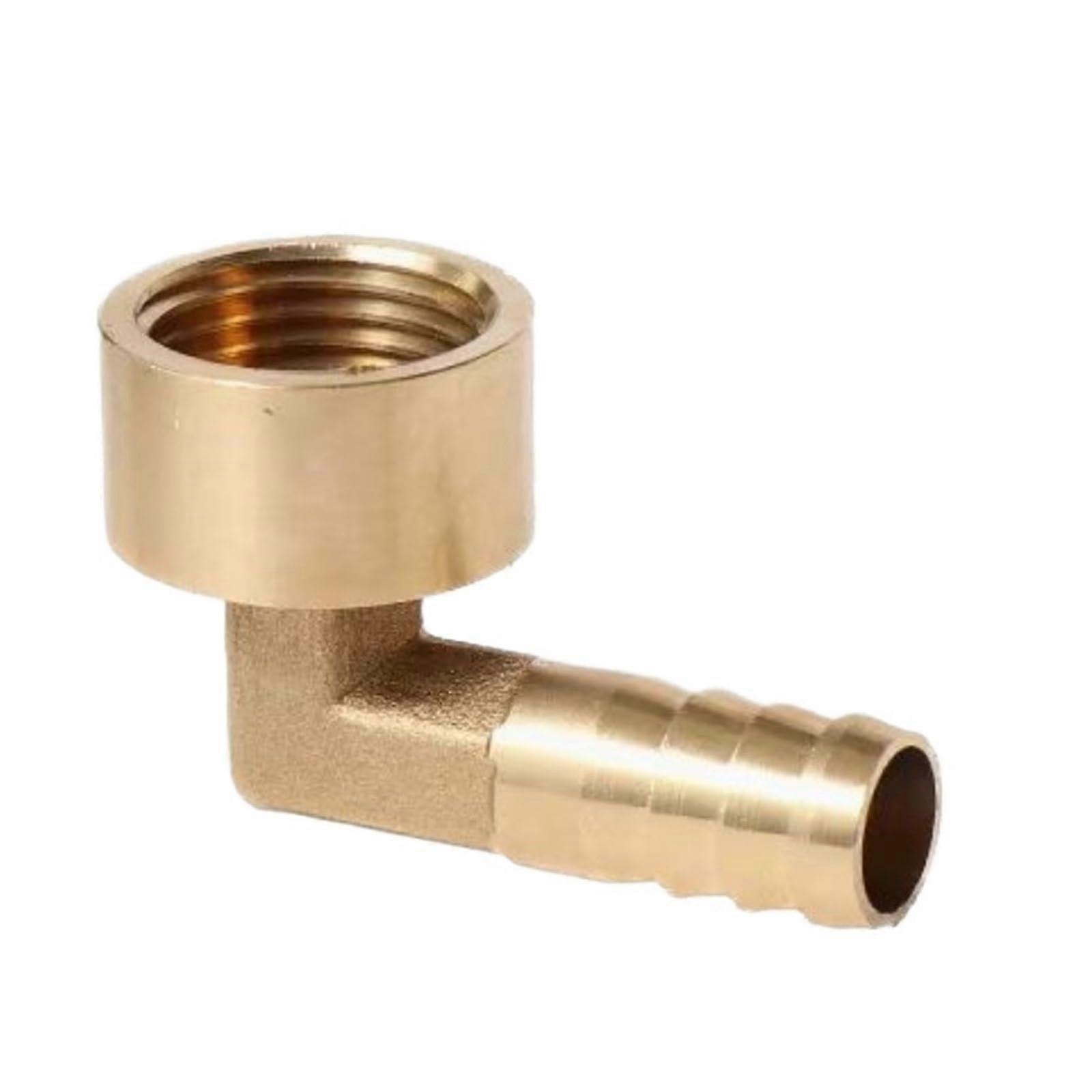 Brass Hose With Hooks, Pipe Elbow 8-16mm, 1/4 Inch Fuel Gas Water Adapter, 8mm Compatible Copper Coupling Threaded Connector