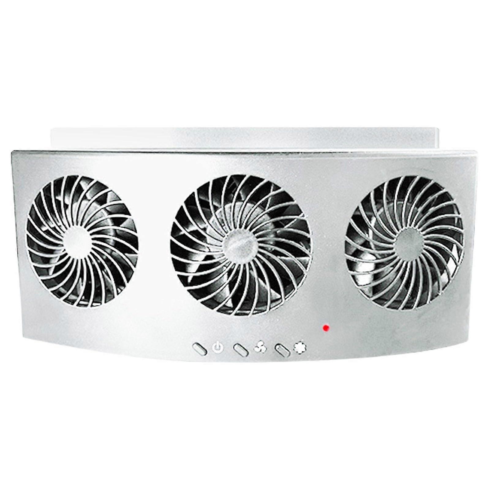 High-Speed Car Exhaust Cooling Fan For Improved Air Flow During Commute Air Circulation White