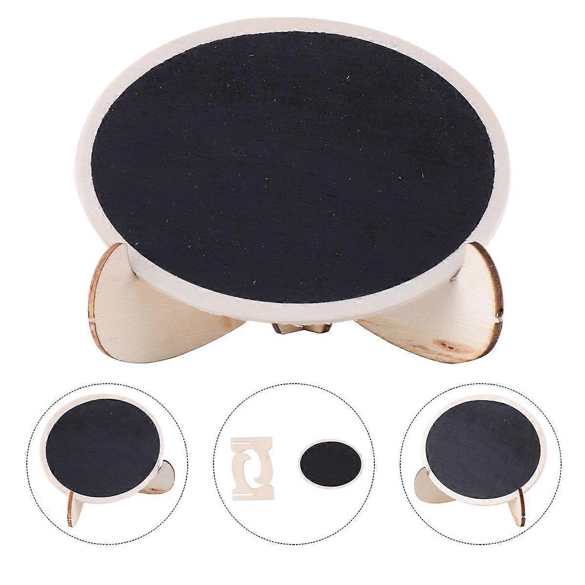 Small Table Board Writing Mini Wooden Blackboard Black Color 9x6x1cm Size For Kids Crafts And 10Pcs
