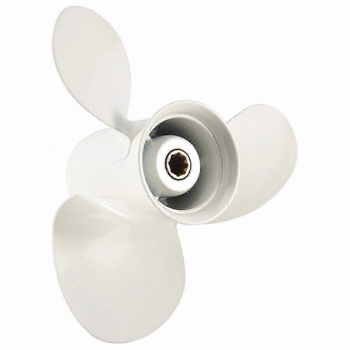 Aluminum Propeller 9.25x11 for Outboard Motors 9.9 15 F15 F20 with 8 Tooth Spline Right Hand Rotation 63V-45