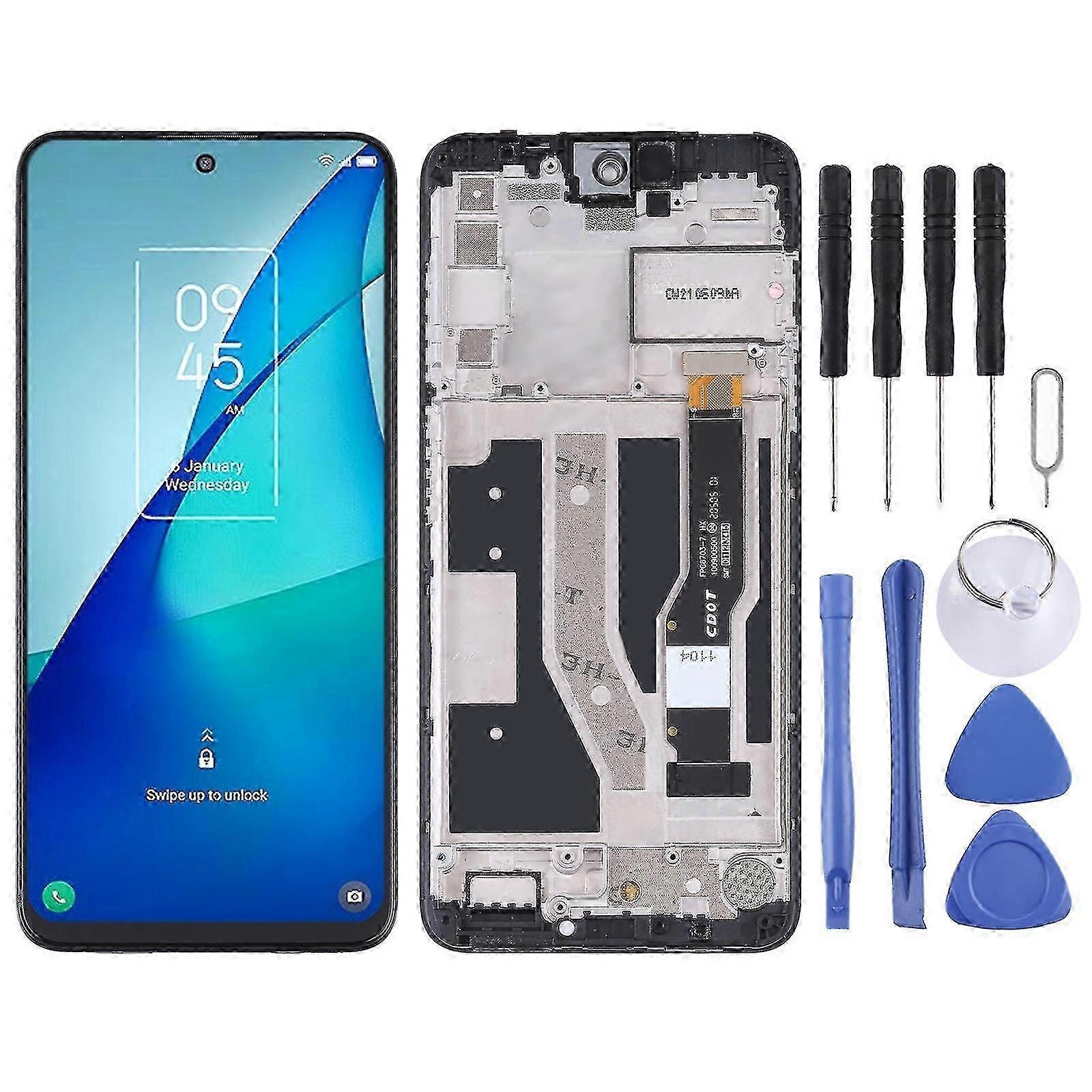 TFT LCD Screen for TCL 20L / 20L+ / 20 Lite / 20S T774H T774B T775H T775B Digitizer Full Assembly with Frame
