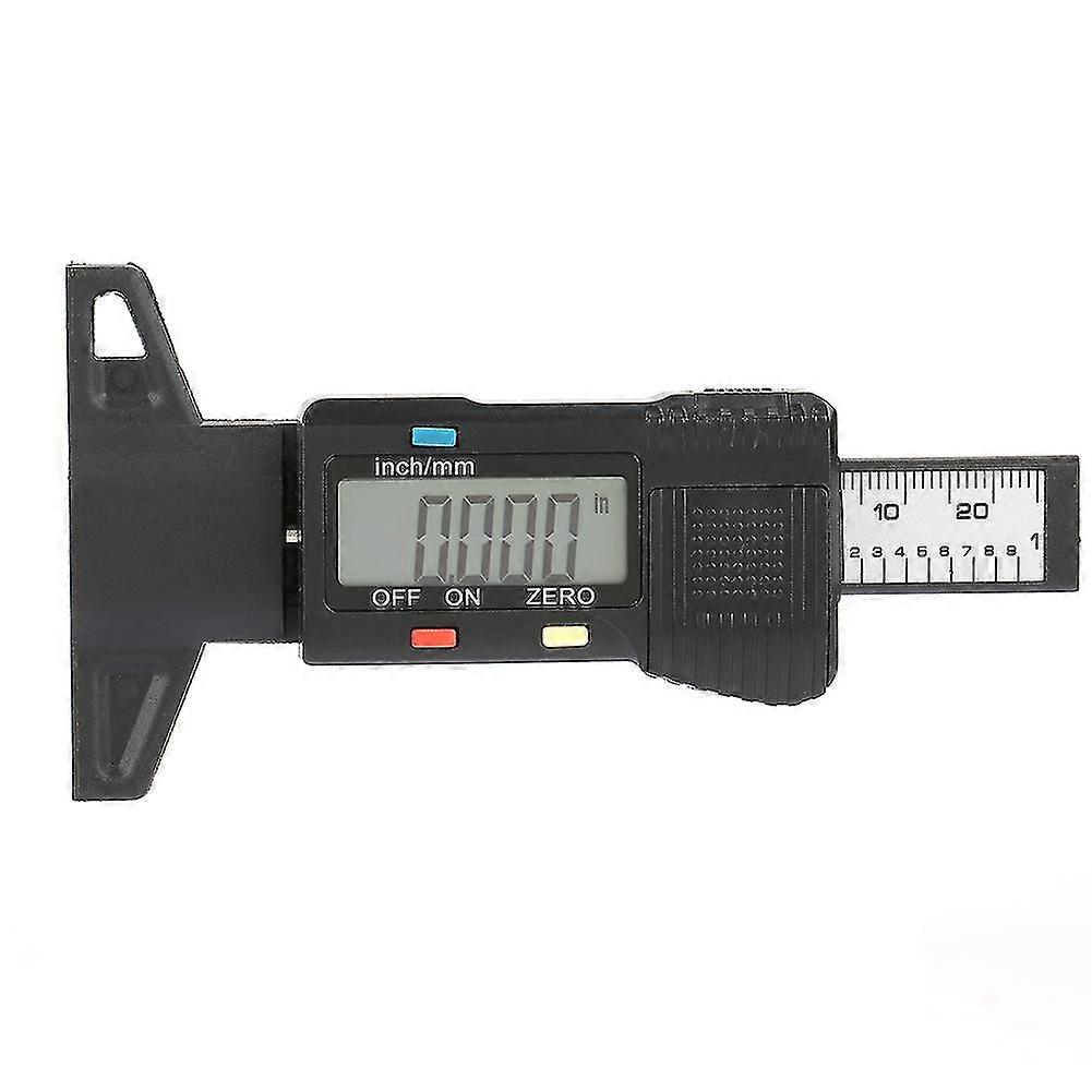Digital Tread Depth Gauge Tire Tester with LCD Display - Accurate Measuring Tool for Tire Thread Depth Measurements