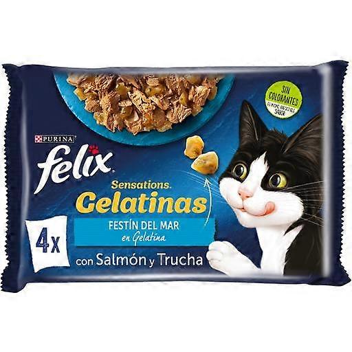 Purina Felix Multipack Sensations Fish Selection Gelatines (Cats , Cat Food , Wet Food)