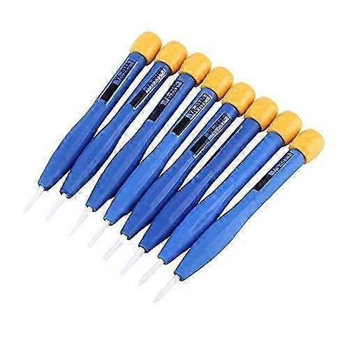 8-Piece Frequency Screwdriver Set Anti-Static Slotted Screwdrivers with Plastic and Ceramic Handles for Home Use