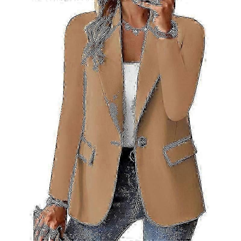 Blazer Bussiness Casual Blazer manica lunga Button Down Blazer Jacket donna