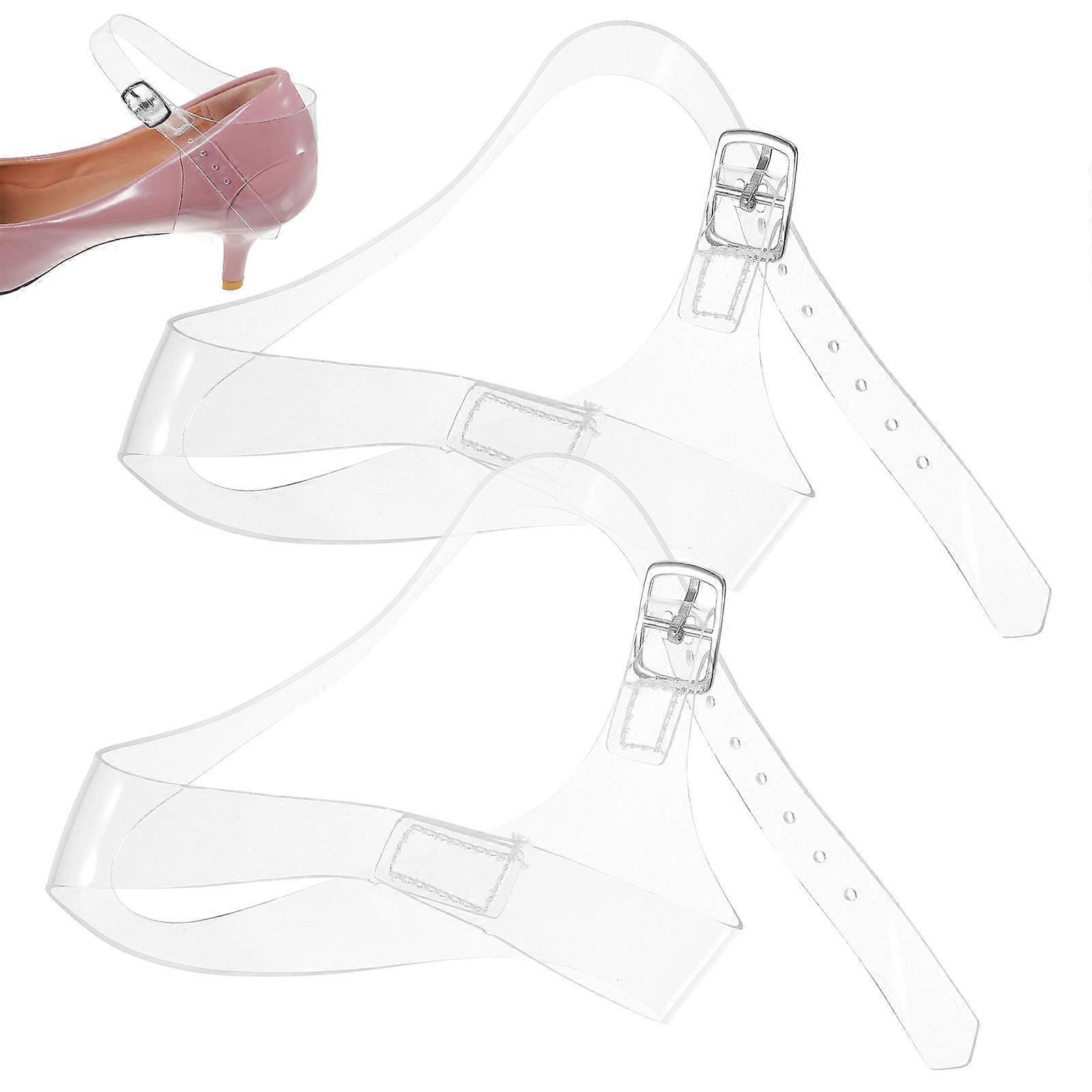 Elastic Strap For Shoes Anti-Skid Function High Heels Usage TPU Material 1Pair