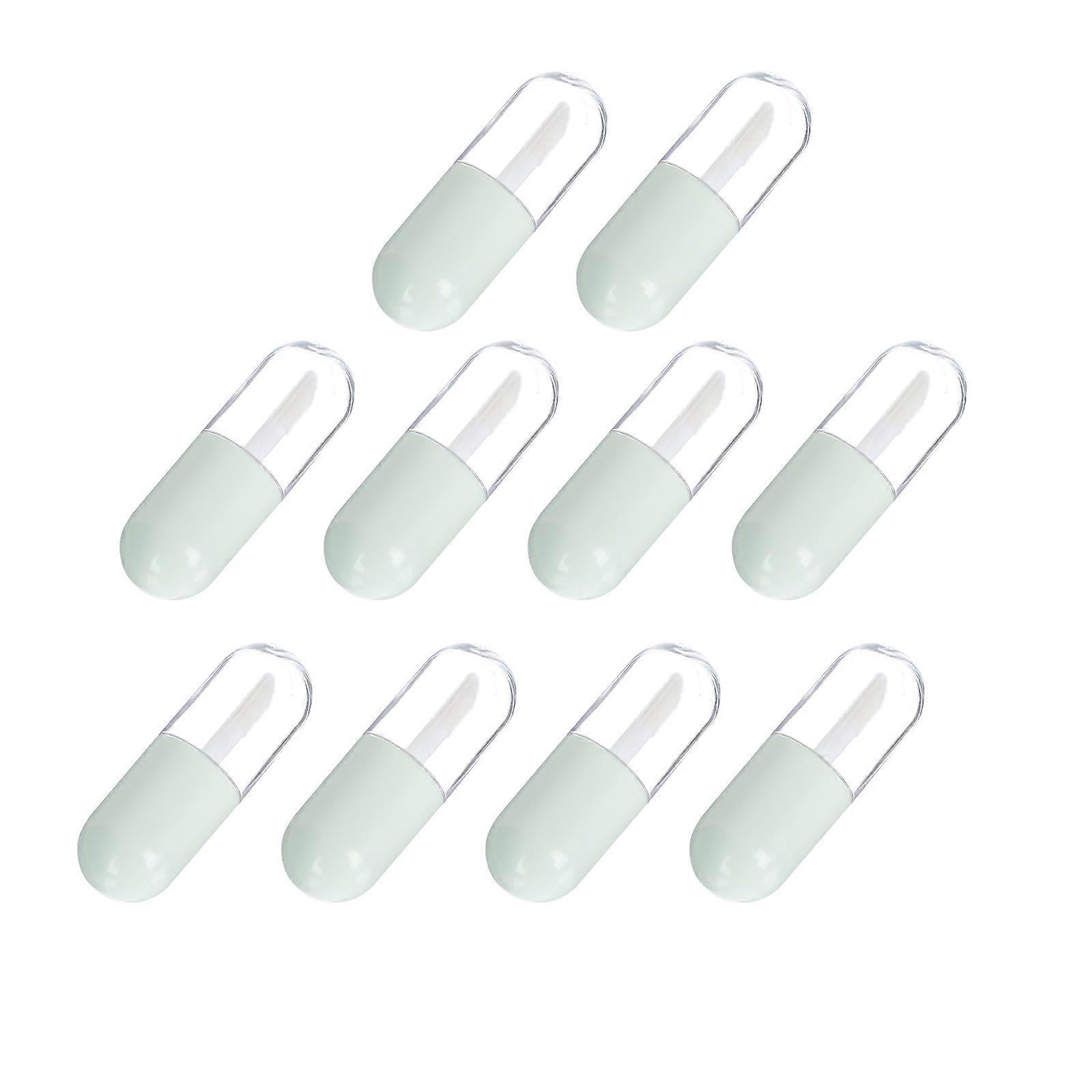 10PCS Mini Lip Gloss Bottles Compact Glaze Tubes for DIY Projects