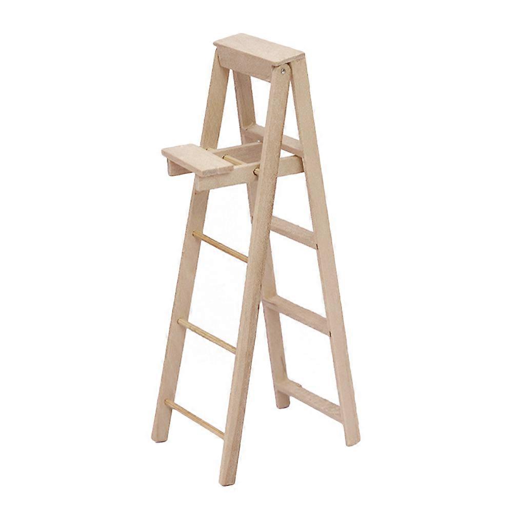 Compact Scale Step Ladder for Tiny Houses – Functional Decor Accessory for Role Play & Creative Play, Delicate Design