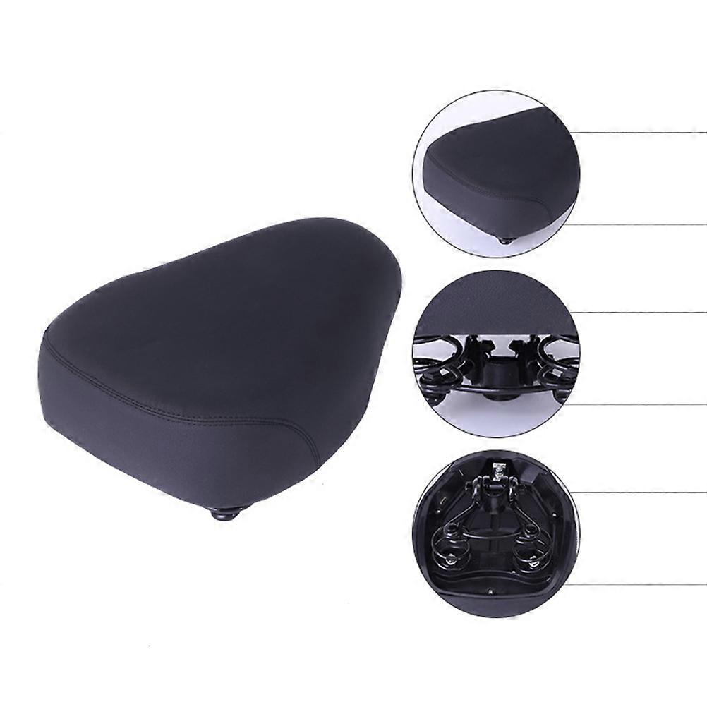 Comfortable Sponge Bike Saddle with Curved Design for Cycling Use Black Fits Most Bikes 7.5 x 5.5 inches
