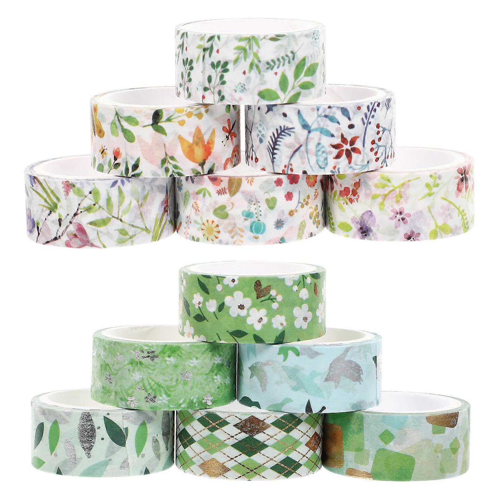Floral Washi Tape Decorative Washi Tapes for Decor 12 Rolls