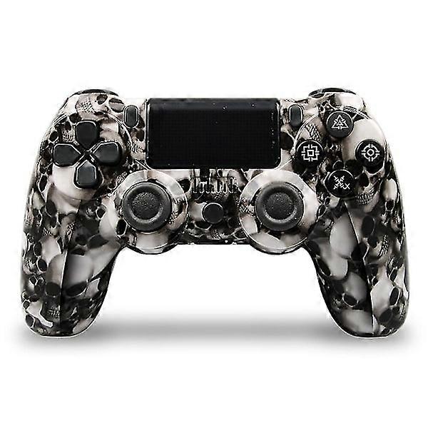 Ps4 wireless game controller compatible with Ps4/slim/ pro console whiteskull none