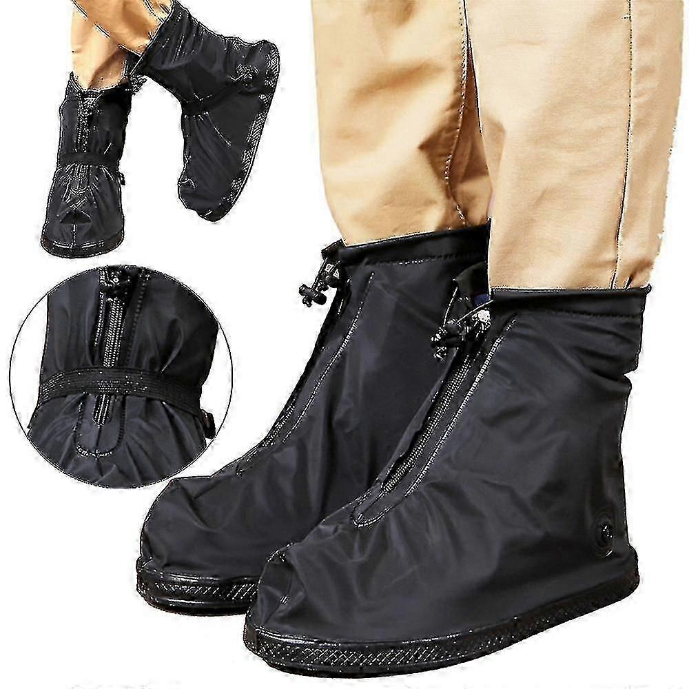 Waterproof Anti Skid Shoe Cover Rain Boot Galoshes Thicken Protector With Zipper