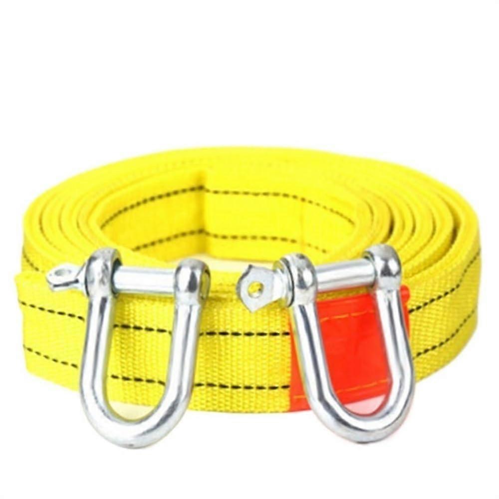 Tow rope, tow rope, 3 meters, durable, 3 tons, for car, tow rope, towing rope, strap, road rescue, car/yellow/one size one size yellow.
