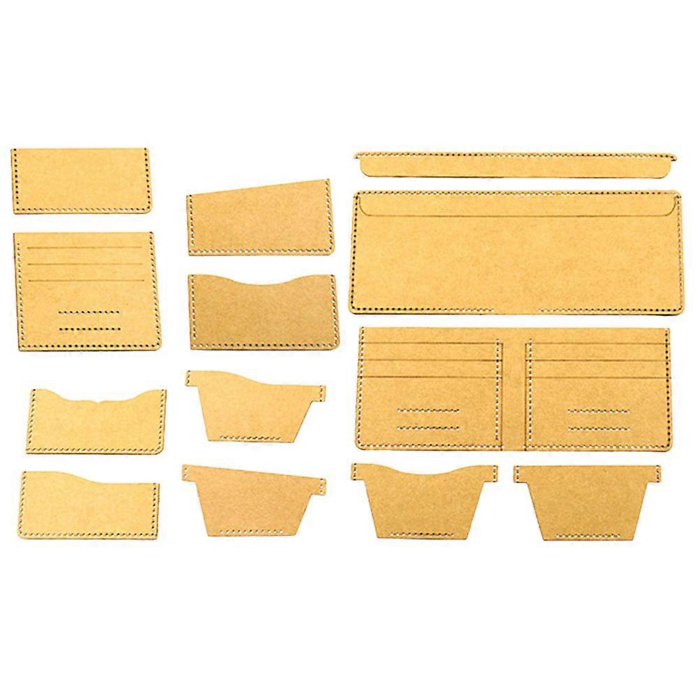 Wallet Sewing Template Acrylic Quilting Stencils for DIY Use Light Brown Versatile and Reusable 1 Set