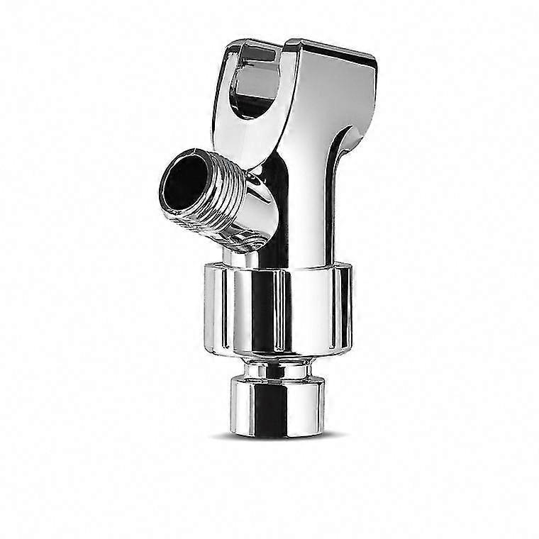 3-Way Chrome Shower Head Holder & Diverter - Adjustable Mounting Bracket for Bathroom