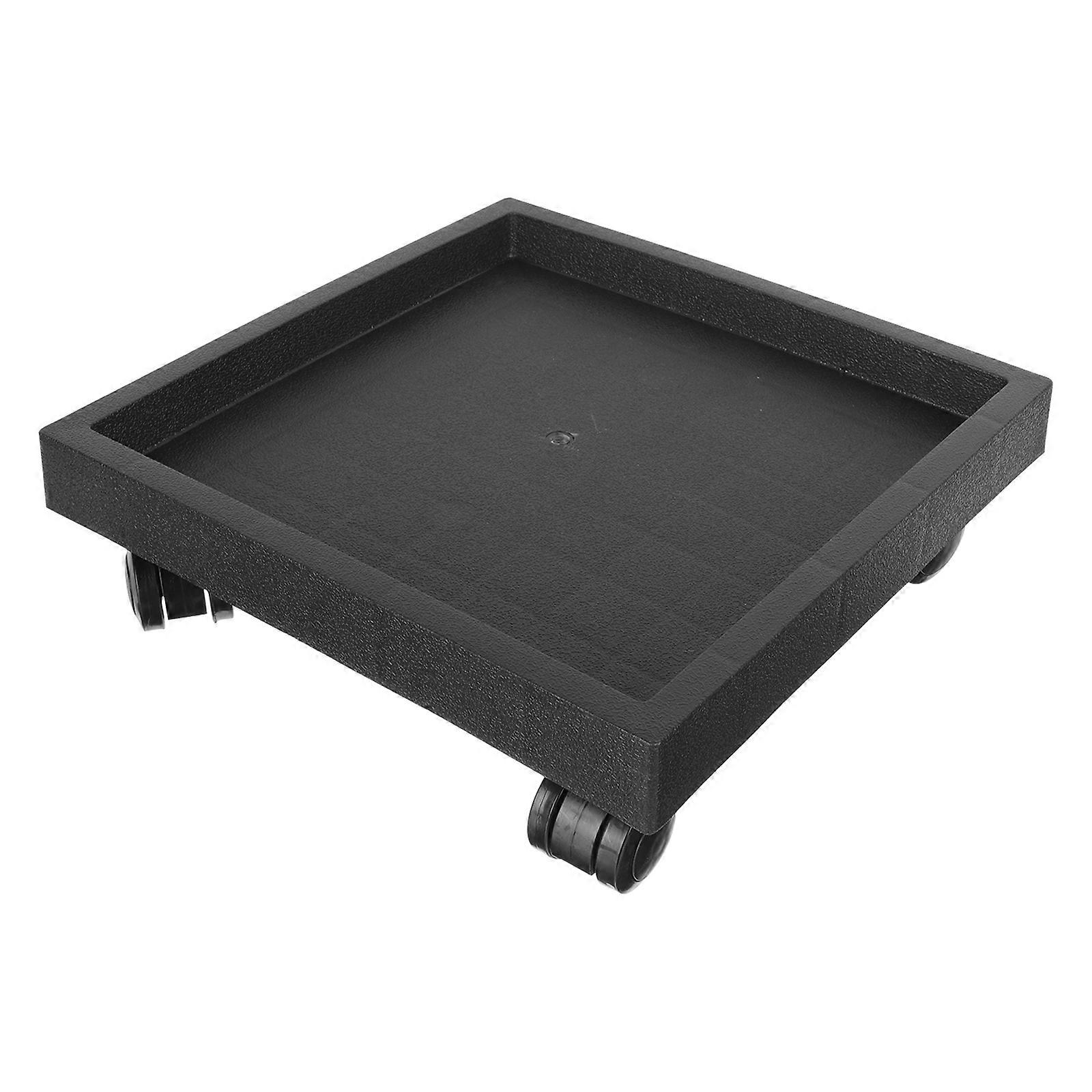 1 Pc Square Flowerpot Tray Durable Planter Stand with Movable Wheels