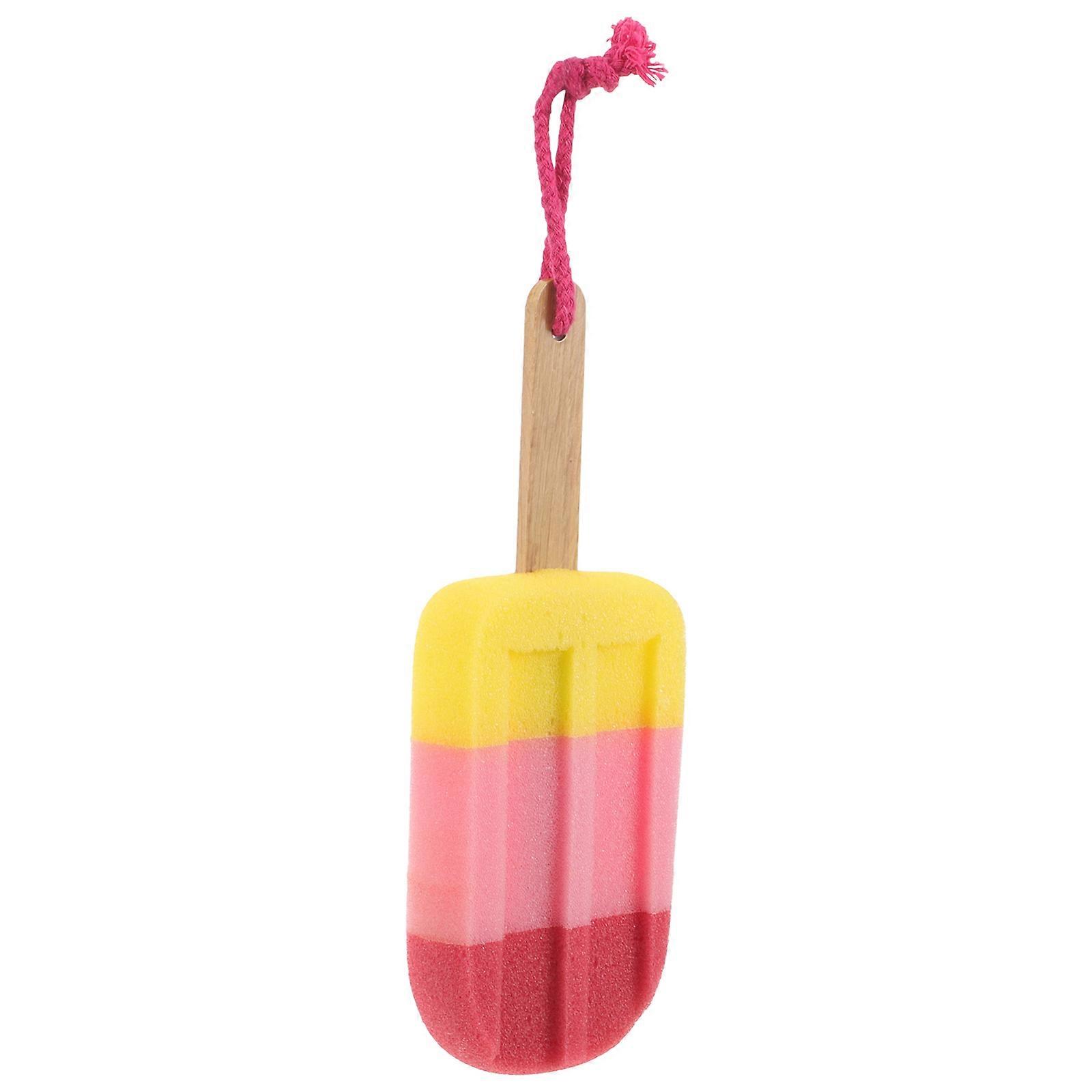 Elegant Ice Cream Shape Sponge Stick Ideal For Kitchen And Bathroom Cleaning