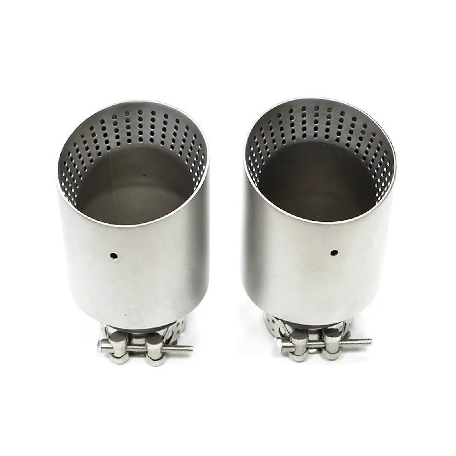 Tail Exhaust Pipe For GTI Golf 7 MK7 Exhaust Tip 1 Pcs 57mm 60mm Inlet Nozzle Universal Muffler System Pipe