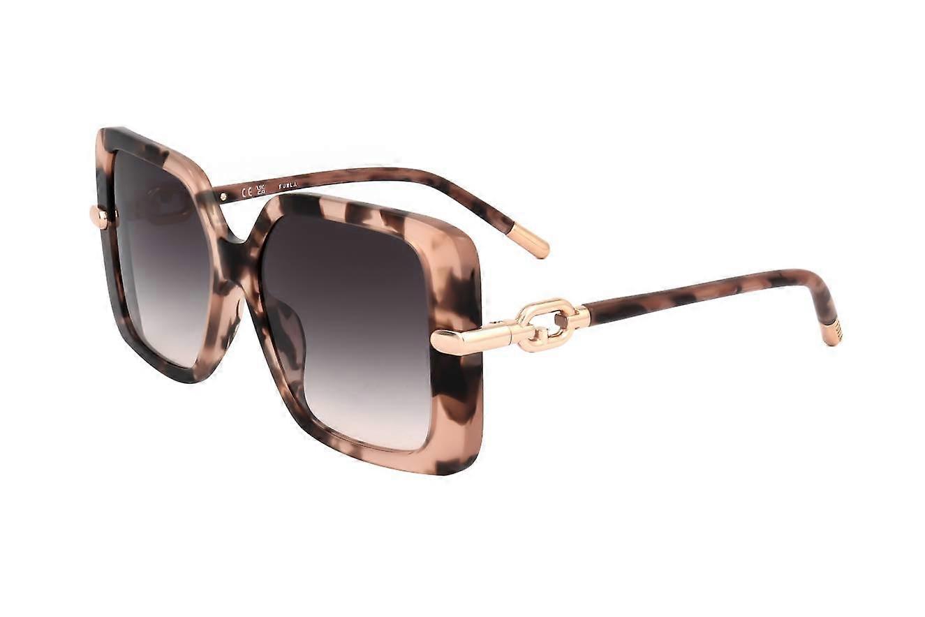 Zonnebril Furla SFU712 07TB GLANZEND POEDER HAVANA 54/16/140 VROUW