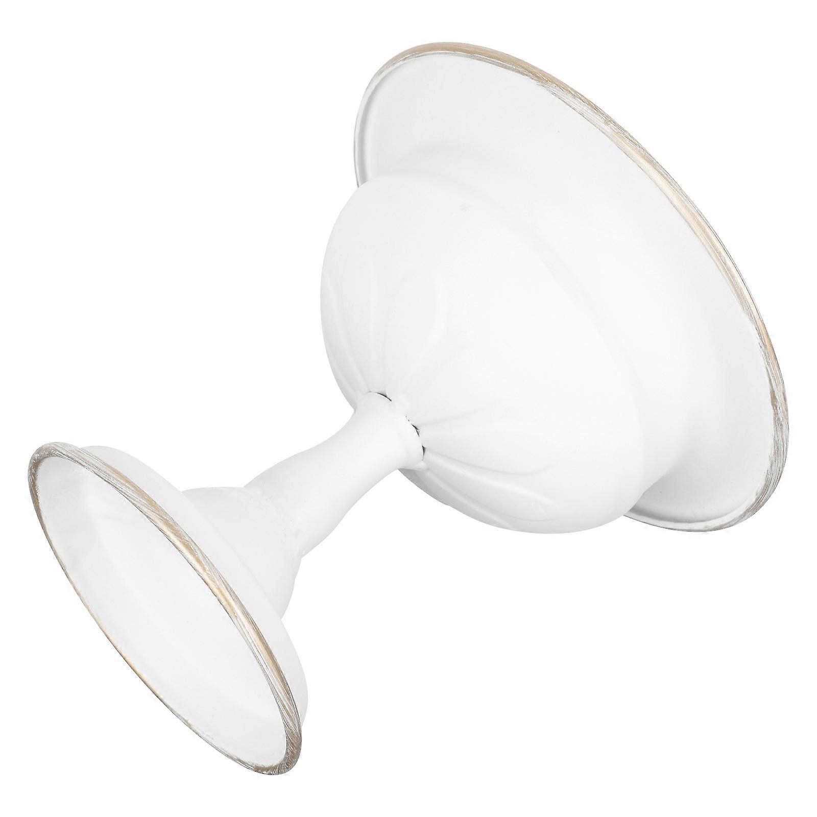 장식용 철 화분 유럽식 가정 장식 13.30X13.30X12.50CM 흰색 원형 식물 저장 1Set