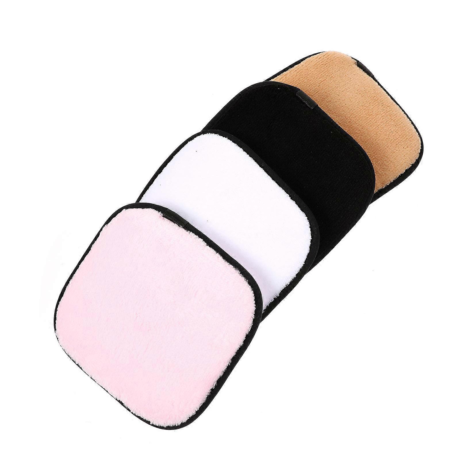 4Pcs Square Makeup Removal Sponges Assorted Color Cleaning Tool For Daily Cleansing 12x12cm