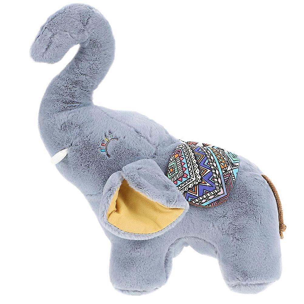 Cute Grey Plush Elephant Stuffed Animal with Adorable Cartoon Design for Birthdays and Valentine's Day
