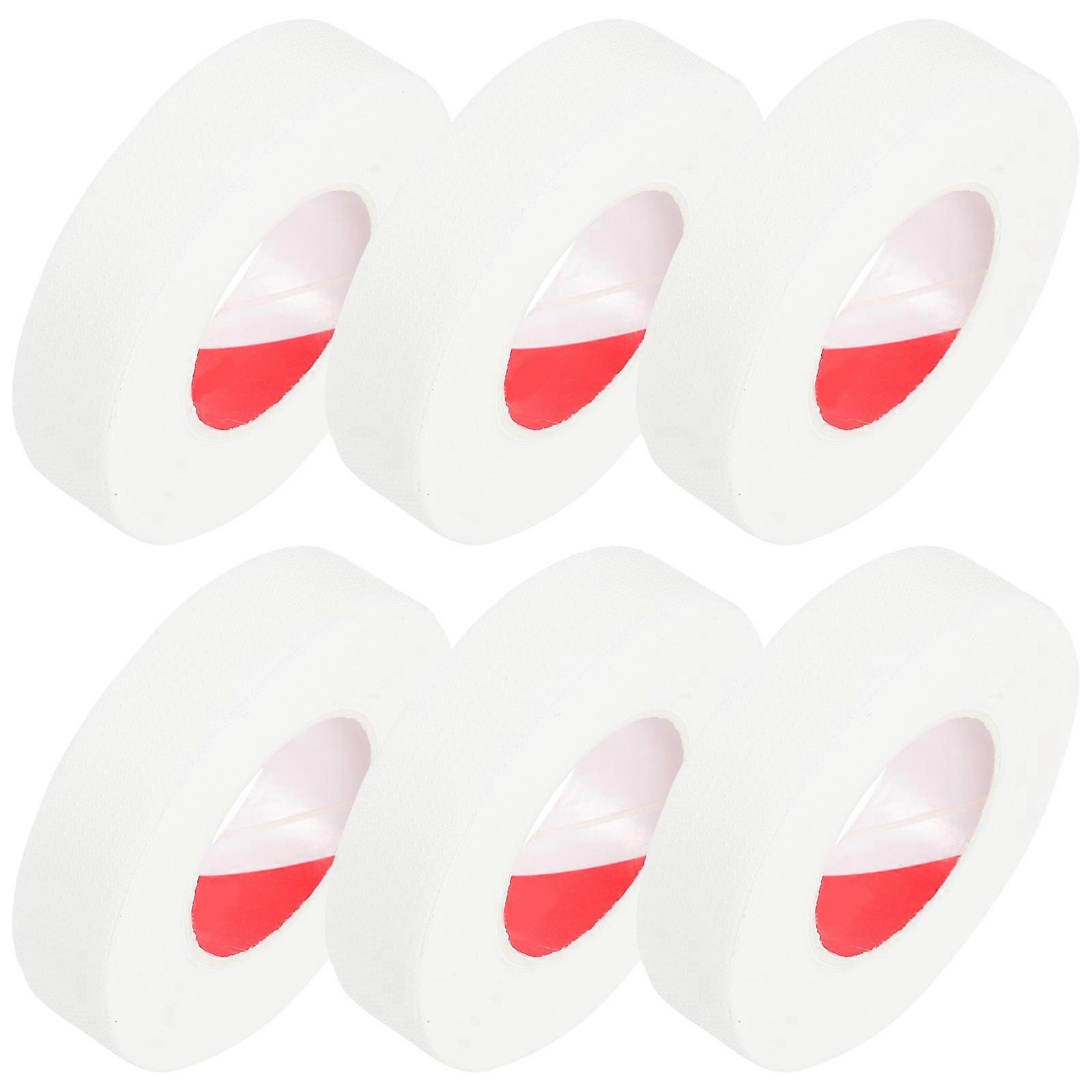 Eyelash Supplies For Lash Extensions 6 Rolls Of Adhesive Eyelash Tape For Salon Use 5.3X5.3Cm White Perfect For Eyelash Extension