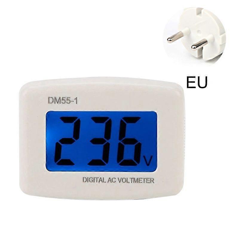 DM55-1 数字液晶电压监测器交流 80-300V 连接电压表电压表测试仪