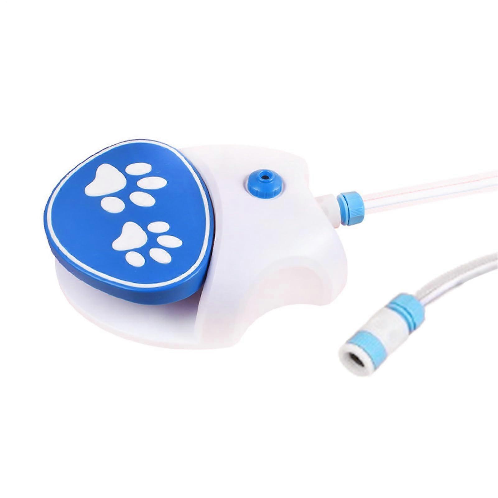 Dog Water Sprinkler Drinking Fountain Easily Activated with Soft Hose for Large Dogs