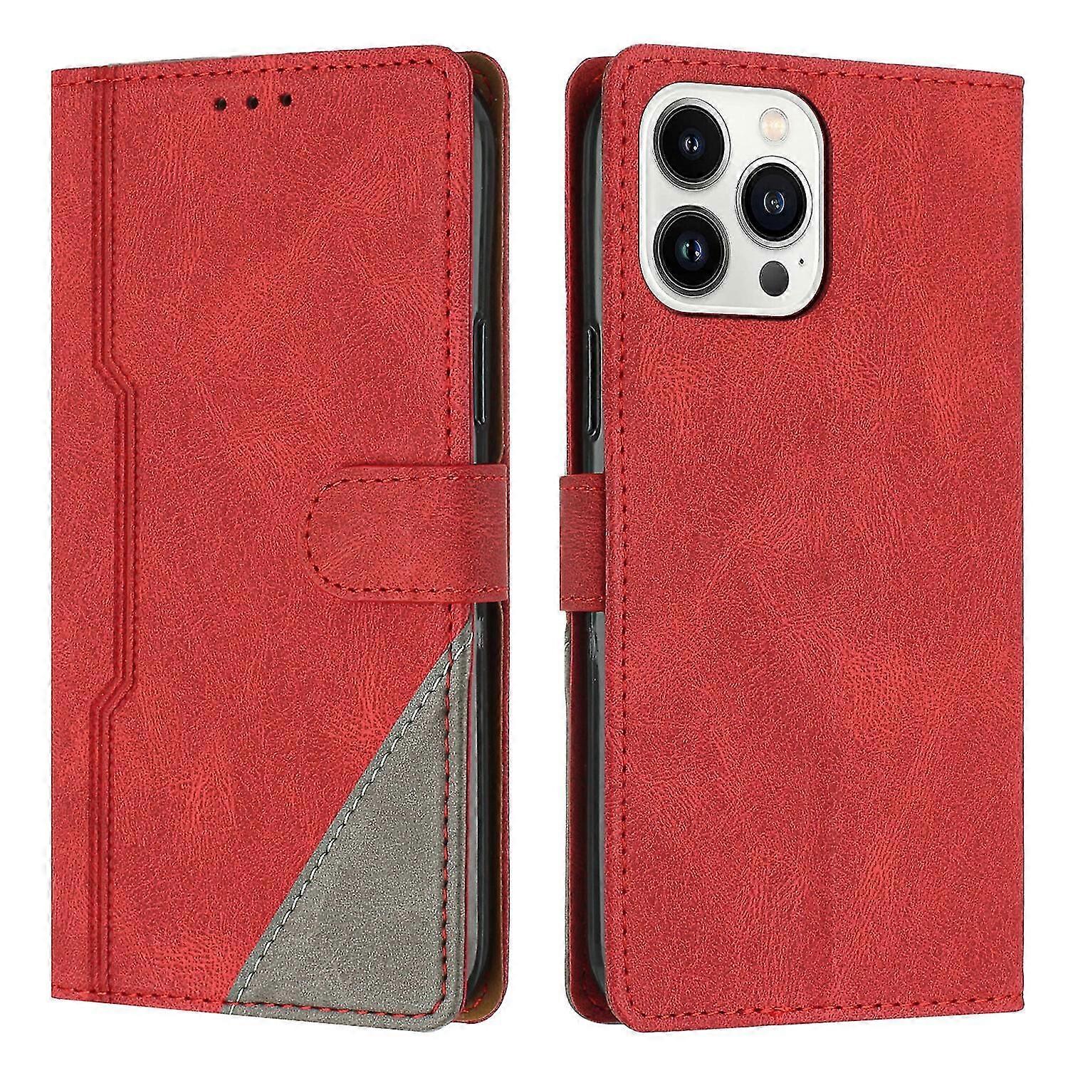 Leather Magnetic Clasp Case with Flip Wallet Stand Function Cover f
