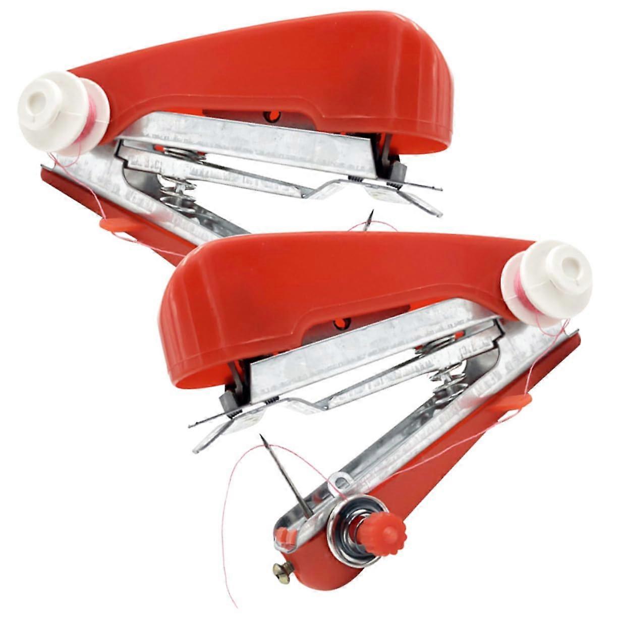 Mini Sewing Machine for Home Handy Sewing Tool Multifunctional Red