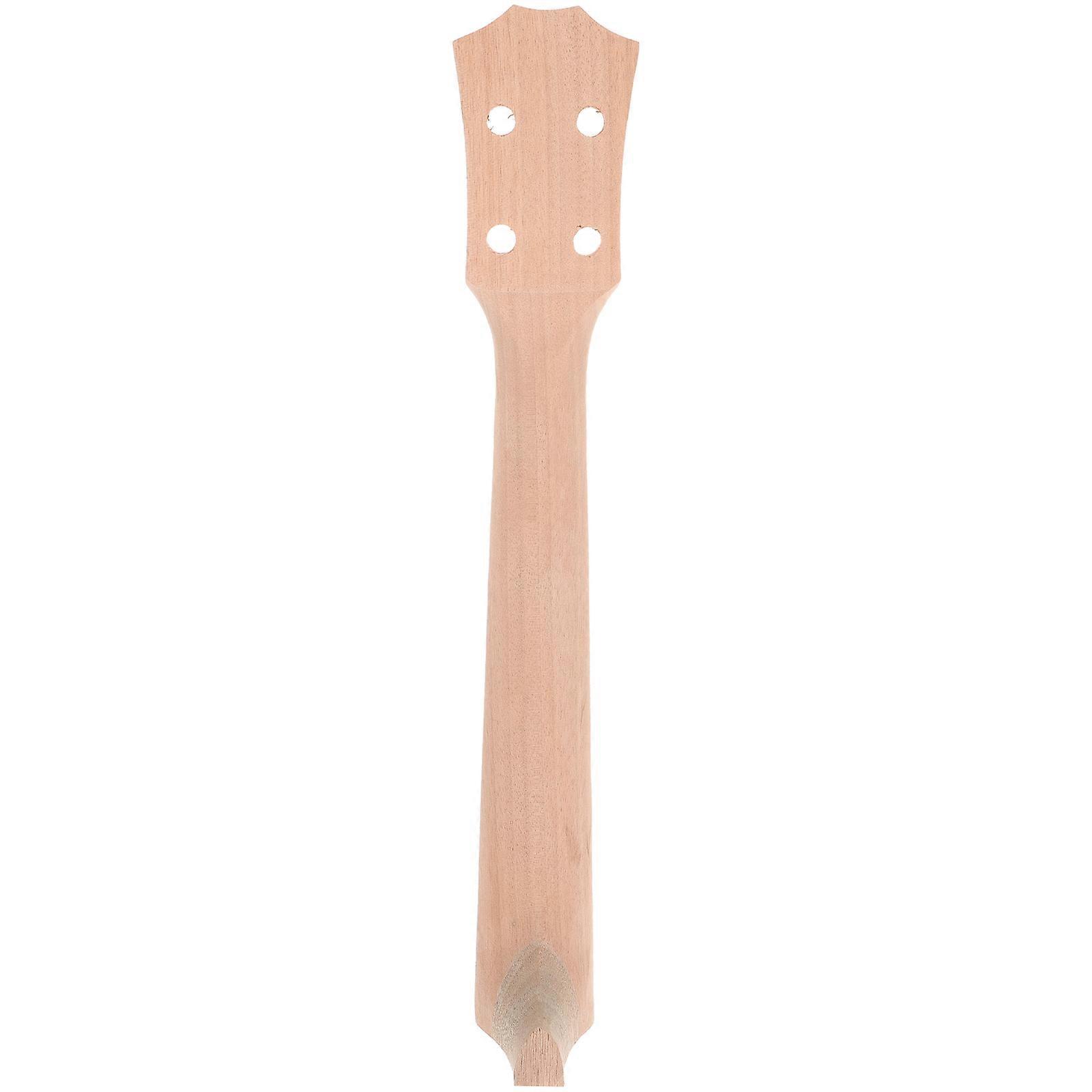 Wooden Ukulele Neck Fingerboard for DIY Classical Shape Projects Durable Solid Material All Ages Creative Use Parent Interaction